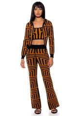 SAVANNAH WIDE LEG ORANGE PANTS