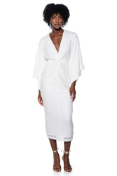 SHE'S GOT CLASS MIDI SEQUIN DRESS