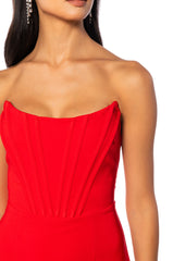 ARIEL CORSET STRAPLESS MERMAID DRESS