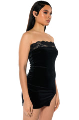 SOMETHING ABOUT YOU LACE DETAIL MINI DRESS