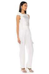 ARIANA FLOUNCED SLEEVELESS TOP