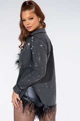 TINY DANCER RHINESTONE BLOUSE