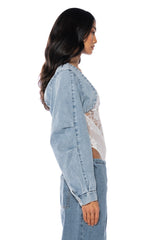 ULTRA CROP DENIM BOLERO JACKET
