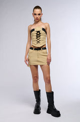 UPGRADE YOU CARGO POCKET MINI SKIRT