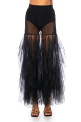 VIBING ON MY OWN TULLE MAXI SKIRT