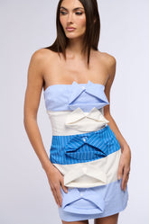 WHAT'S YOURS IS MINE POPLIN MINI DRESS