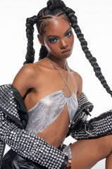 YOU'VE HEARD OF ME BRALETTE HALTER TOP