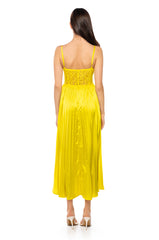 ZANE MAXI CORSET TOP IN YELLOW
