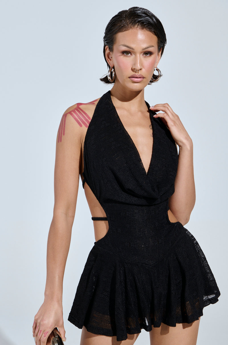 BACK IT UP SLINKY MINI DRESS