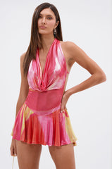 YOU WISH PRINTED MINI DRESS