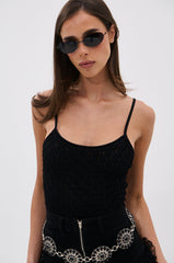 SEE THROUGH THE LINE CROCHET BODYSUIT