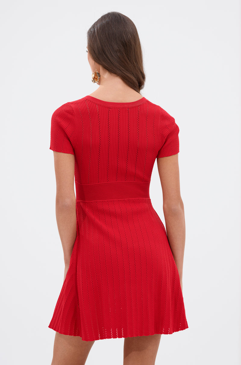RUBY RED MINI DRESS