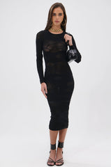 TAKE CARE SEAMLESS MIDI DRESS