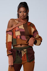 CATCH FEELINGS PATCHWORK SWEATSHIRT