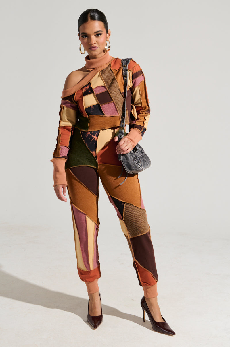 CATCH FEELINGS PATCHWORK JOGGER