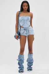 OLIVIA DENIM HOT SHORT