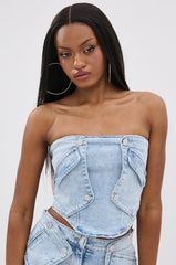 OLIVIA DENIM CORSET