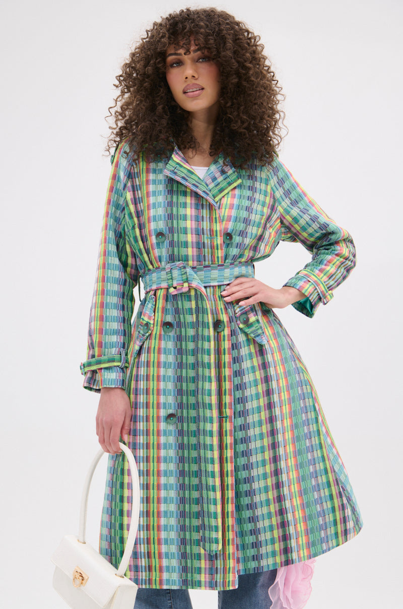 STOP AND SMELL THE ROSES TRENCH