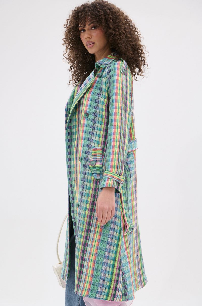 STOP AND SMELL THE ROSES TRENCH