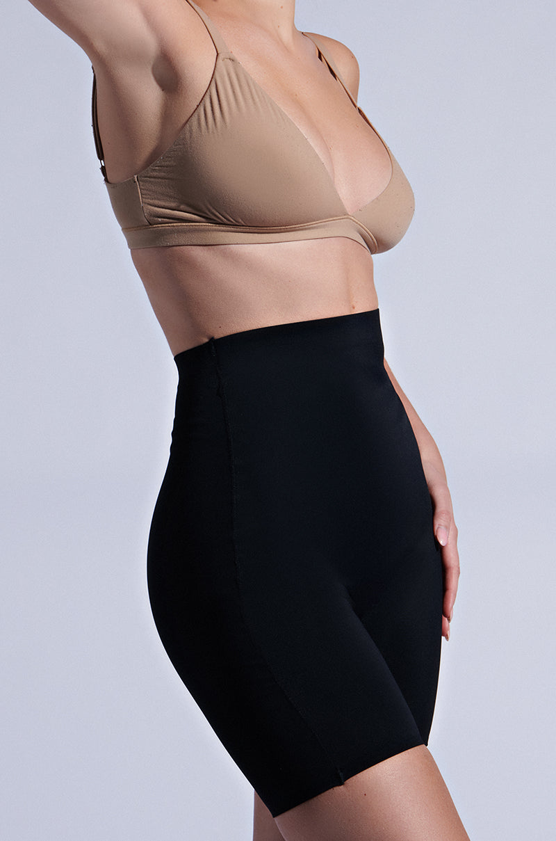 TITSY TUMMY TUCK SHORTS IN BLACK