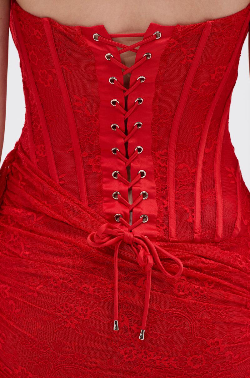 SABRINA LACE LAYERED MINI DRESS