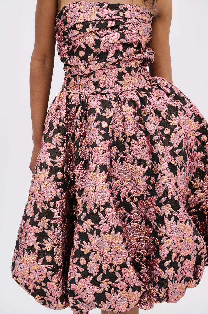 CHARLOTTE BROCADE MIDI DRESS
