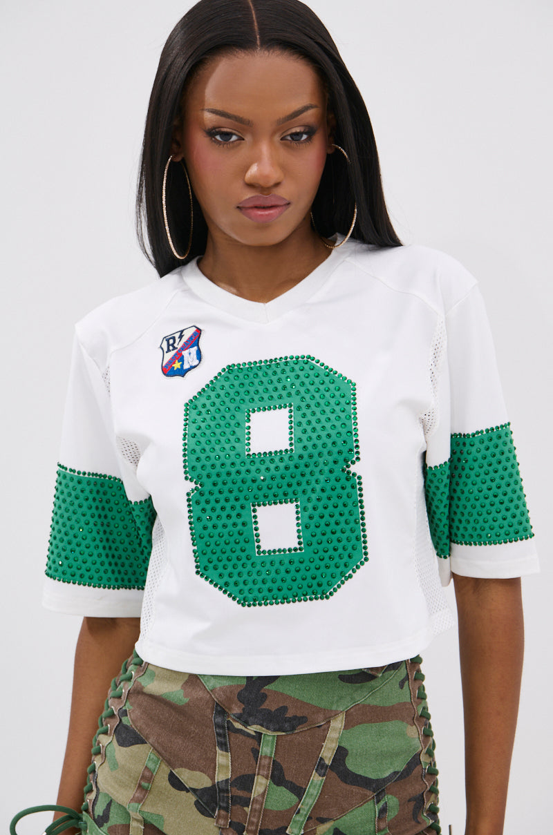 WINNERS ONLY RHINESTONE SHORT SLEEVE TEE