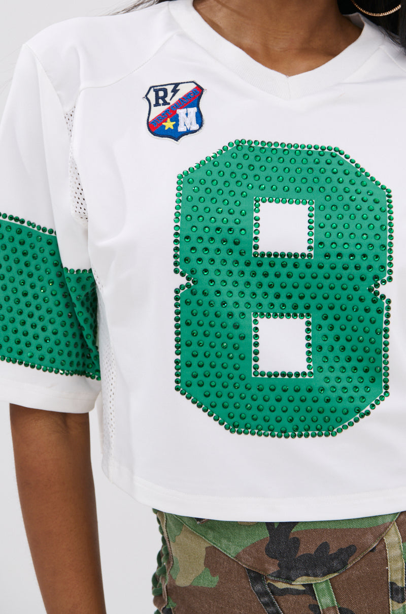 WINNERS ONLY RHINESTONE SHORT SLEEVE TEE