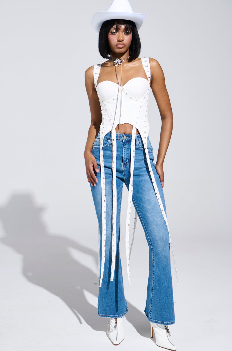 DONT THINK ABOUT IT LACE CORSET