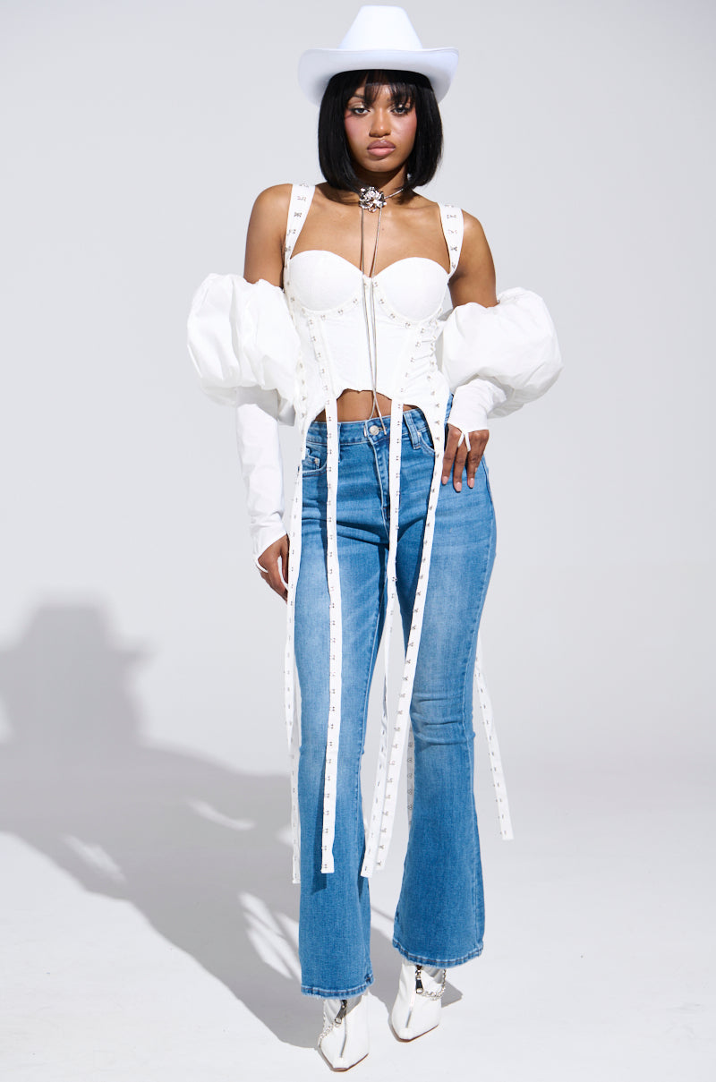 DONT THINK ABOUT IT LACE CORSET