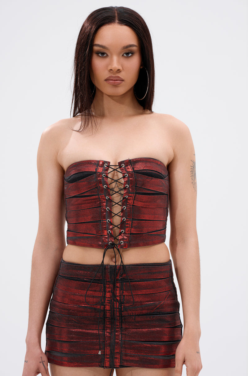 ELECTRIC METALLIC CORSET