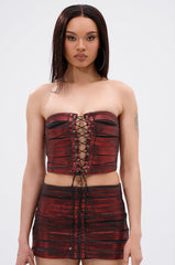 ELECTRIC METALLIC CORSET