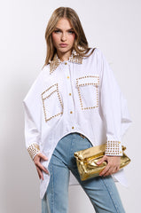 24 CARAT BUTTON DOWN POPLIN SHIRT