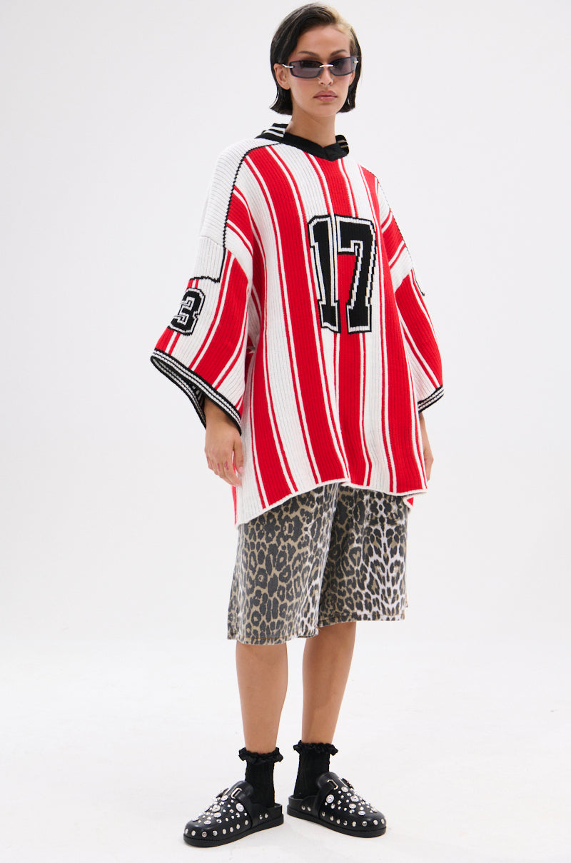 THROW SUM MO KNIT JERSEY TOP