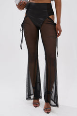 DERRIA MESH FLARE LEGGING