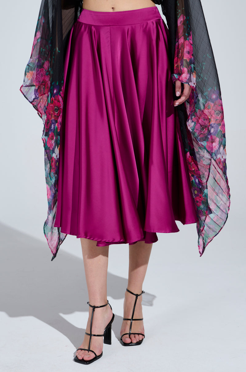 SPIN ME AROUND MIDI SKIRT