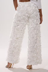 ROSE PETAL WIDE LEG PANT
