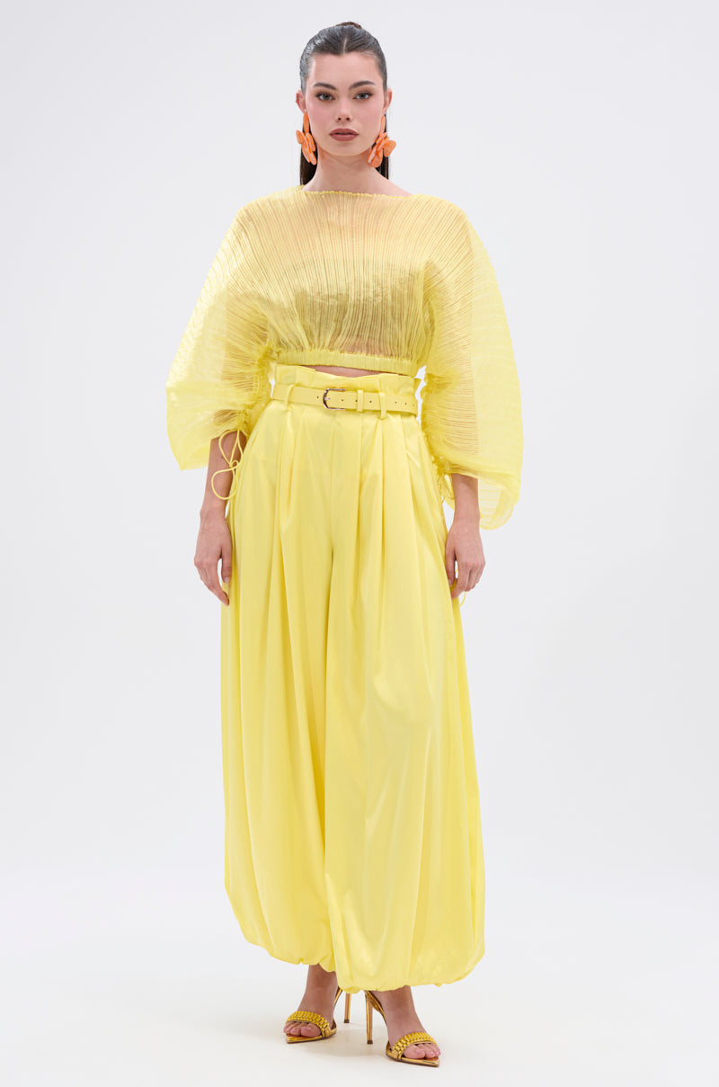 FEELING WILD BELTED BALLOON PANT