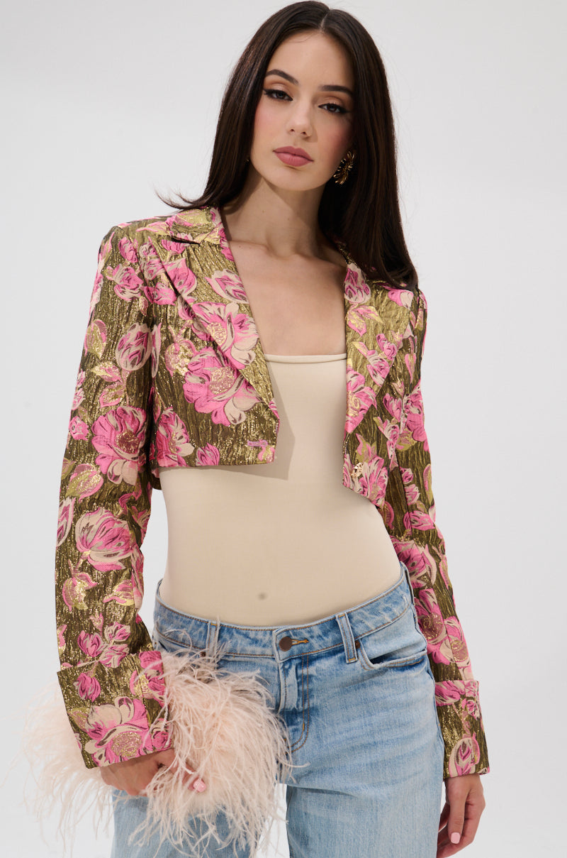 LIGHT THE WAY BROCADE BLAZER