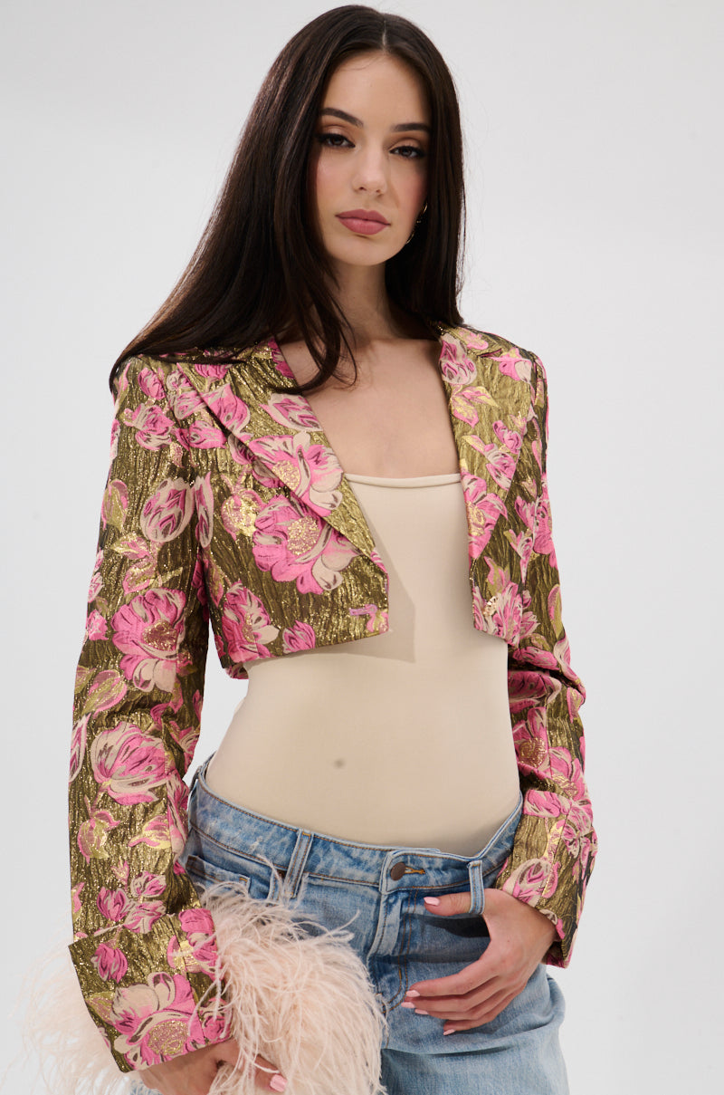 LIGHT THE WAY BROCADE BLAZER