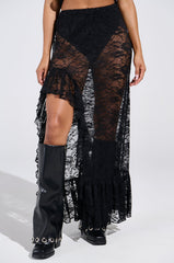 DANCE THE NIGHT AWAY LACE MAXI SKIRT