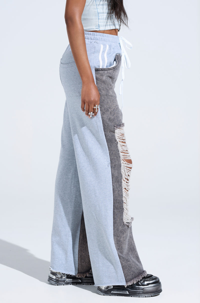 LETS GET IT GOING DISTRESSED JOGGER