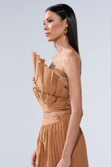 STAR OF THE NIGHT PLEATED BLOUSE