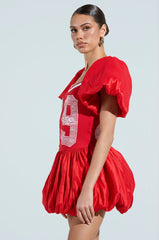 SORRY I'M LATE JERSEY MINI DRESS