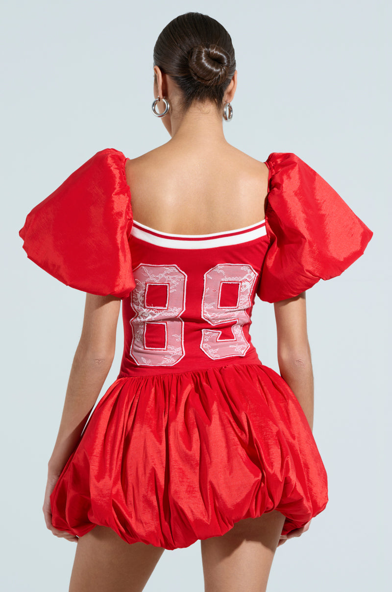 SORRY I'M LATE JERSEY MINI DRESS