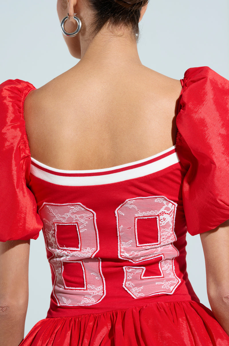 SORRY I'M LATE JERSEY MINI DRESS