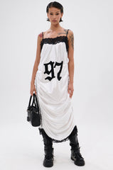 GO SPORTS RUCHED MIDI DRESS