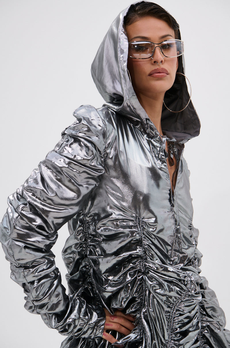 WAYS TO GO METALLIC ADJUSTABLE DRESS