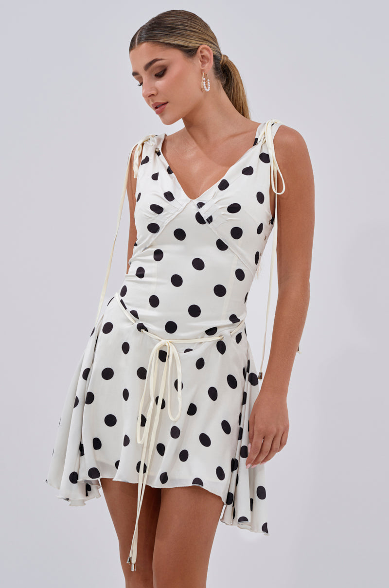 SWEET TALK POLKA DOT MINI DRESS
