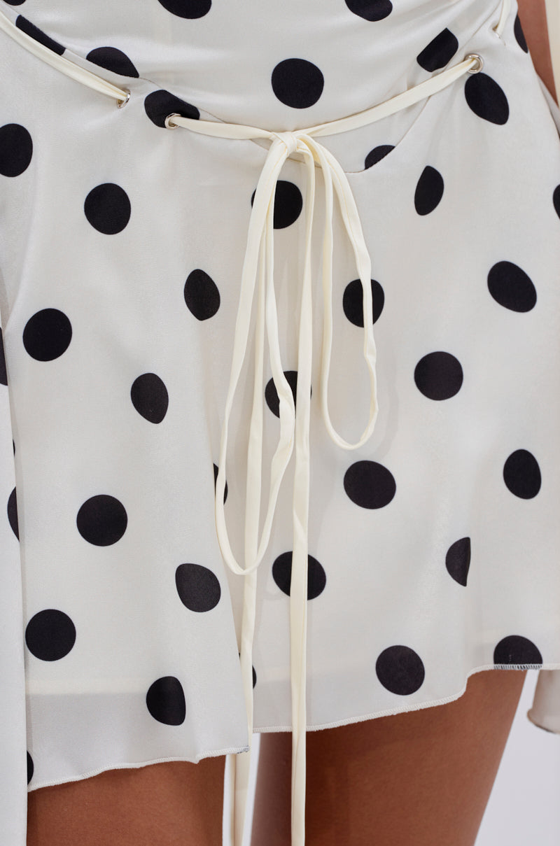SWEET TALK POLKA DOT MINI DRESS